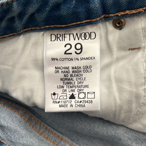 DRIFTWOOD Gizelle High Rise Embroidered Girlfriend Skinny Jeans Size 29 - Picture 8 of 9
